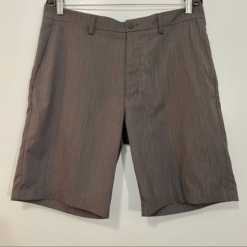 PGA Tour Gray Smooth Herringbone Stretch Golf Shorts 34